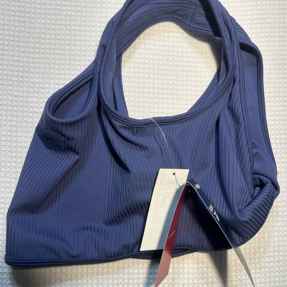 NWT Reebox Ribbed Multi-Way Bralette Twilight Purple Size M - Picture 4 of 8